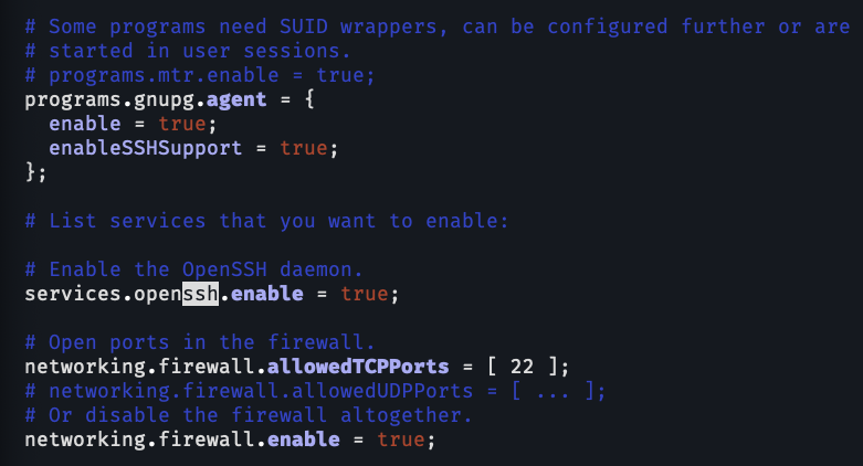 SSH Configuration in NixOS