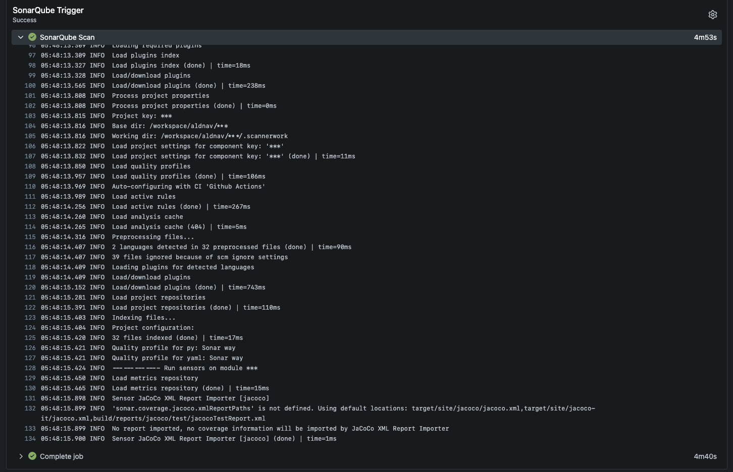 Gitea SonarQube Scan